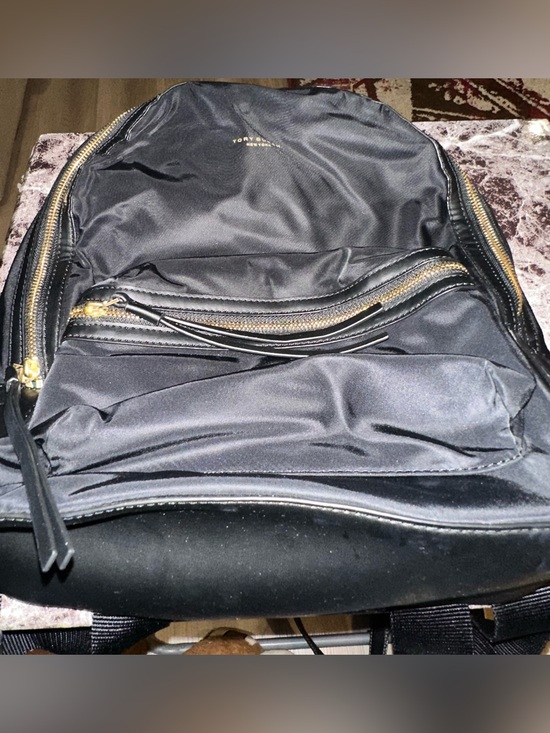 Tory Burch Other - Tory Burch Black Backpack with Gold Hardware